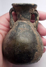 50AD Original Authentic Ancient ROMAN GLASS VASE Urn Vessel Artifact RARE i56181