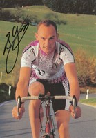 Bernd Gröne    Team Telekom  Radsport  Karte mit Unterschrift - 223658
