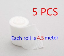 5 Rolls of Elastic Adhesive Stretch Bandage By The Roll Clean Medical Use