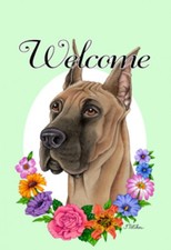 Garden Indoor/Outdoor Welcome Flag (Flowers) - Great Dane 630201