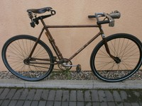 orig. Standard Halbrenner / Fahrrad Bj. ca.1950 Karbidlampe Glockenlager