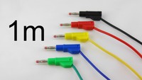 4mm 1,6mm2 Messleitung Laborleitung Bananenstecker / safety banana plug cables