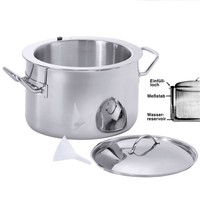 Contacto Simmerkochtopf Simmertopf Milchkochtopf Milchtopf Wasserbadtopf 3,0 L