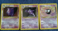 Pokemon Karten - Gengar (Holo -selten-) + Apollo + Nebulak