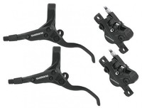 Shimano Scheibenbremsen Set BR-M395, BL-M396 VR + HR schwarz Hydraulisch Neu