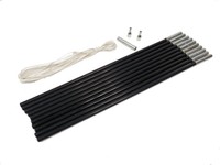 11mm Ersatzgestänge Zeltstange Zeltgestänge Fiberglas Ersatzgestänge 400-500cm 