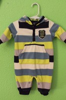 Carter's Boys Fleece Striped Hoodie 1 piece Outfit Size 3 Months EUC