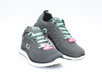 Damenschuhe SKECHERS FlexAppeal (2322-8-127) Sneaker Sportschuh grau Memory Foam