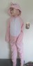 NWT Girls 6/6X Small S Heavy Plush Fleece PJS Pajamas Joe Boxer Hooded Pink Bear
