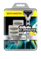 Gillette MACH3 Systemklingen 8er-Pack + Gratis Griff Original Rasierklingen