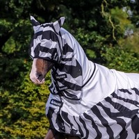 Bucas Buzz-Off Rain Zebra Fliegenmaske