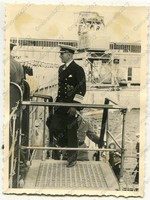 Foto, Schlachtschiff „Schleswig-Holstein“, Parade, Westerplatte, Danzig, (N)1016