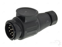 13-POLIGER ANHÄNGER STECKER 12V KFZ PKW AUTO ANHÄNGERSTECKER 13-POLIG "NEU Lang"