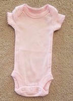 CARTER'S PREEMIE LIGHT PINK LACE CUFF BODYSUIT ADORABLE REBORN