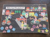 altes SPIKA Würfelspiel WER HAT VORFAHRT ? Komplett