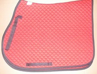 Schabracke, Hölscher,Ministepp,rot/Einfass schwarz, Pony VS