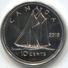 2016 Unc Canada 10 Cents Coin from Rcm Bank Roll