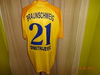 Eintracht Braunschweig Jako Trikot 03/04 "BS ENERGY" + Nr.21 Dimitrijevic Gr.XL