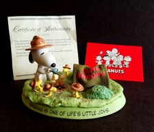 Hallmark~2000~Peanuts Gallery~"Campfire Friends~Snoopy figurine~2nd edition