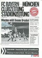 EC 1973/74 Kopie/Reprint Bayern München- Dynamo Dresden