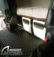 MERCEDES ACTROS MP4 Kühlschranktürverkleidung aus  Kunstleder Beige b