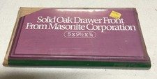 New (Old Stock) Solid Oak Drawer Front 5"x9.5"X.75", Masonite Corporation, Usa