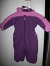 REI ONE PIECE GIRLS 18 MONTH SNOWSUIT, HOODED, WARM FLEECE LINING, PURPLE/PINK