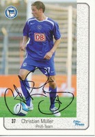 Christian Müller   Hertha BSC Berlin  Trading Card - 168830