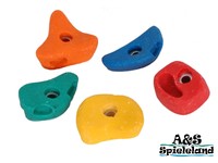 5 St. Klettersteine bunt Bouldergriffe Klettergriffe Kletterwand Spielturm