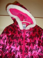 KIDGETS~girl's~PINK/FLEECE/LINED/HOOD/BUTTERFLY/JACKET! (4T) N/W/TAGS! @@ NICE!