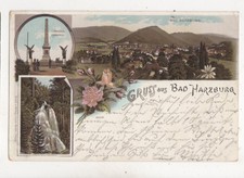 Gruss Aus Bad Harzburg 1898 Postcard Germany 019b