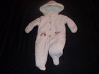 Wendy Bellissimo Baby Girls 6M Bunting Pink Corduroy Pram Snowsuit 6 Month 6 Mo