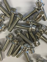 Edelstahlschrauben für 2 teilige BBS Felgen M7 x 24 VA