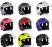 ECE Motorradhelm Rollerhelm Jethelme Motor Scooter Helm M L doppelte Visier