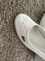 Lacoste Schuhe Sneaker Ballerina Slipper Weiß Rot 39 39.5 Damen Chucks