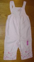 Gymboree Pink Cotton overalls - 6-12 months - Spring Blossoms - new