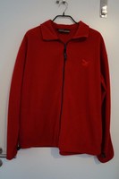 warme rote Fleece-Jacke von Salewa Größe 44