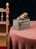 Bronze Skulptur Frau Akt Erotik Nude Bronzefigur Bronzeskulptur Figur antik Stil