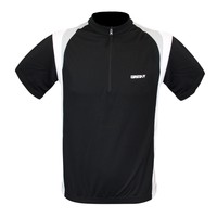 Radtrikot Fahrradtrikot Rennrad MTB Trikot schwarz Microfaser Rückentasche 