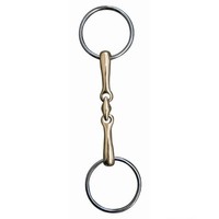 HKM WASSERTRENSE AUS ARGENTAN DOPPELT GEBROCHEN 16MM STARK VERS. GRÖßEN GEBISS