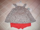 Carters Playwear 6 Months Tunic & Bloomer Set Baby Girl Clothes NWT