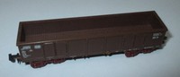 Spur N  Hochbordwagen, Drehgestellwagen 4-achsig Eaos 106 braun    Top