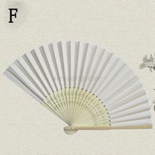 Dance Bridal Wedding Outdoor Party Potable Handheld Bamboo Folding White Useful