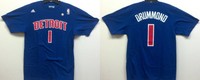 NBA Basketball Trikot/T-Shirt Name&Number DETROIT PISTONS Andre Drummond #1 blau