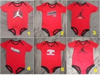 New! Nike Air Jordan Infant Baby Boy Red One Piece Bodysuit 9-12 Month