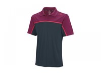Wilson Colorblock Polo Herren rot/grau Tennisshirt UVP 54,95€ NEU