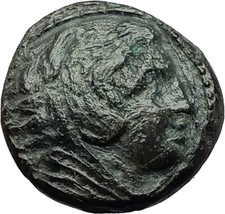 ALEXANDER III the GREAT 323BC Hercules Club Macedonia Ancient Greek Coin i59365