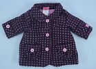 Toddler Girl's Nannette Purple/Pink Dot Polyester Lined PeaCoat/Jacket - Sz 3/6M