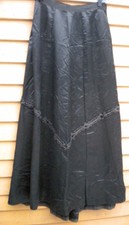 New listing
Antique Black Victorian Long Bustle Skirt With Embroidery Brocade Steampunk