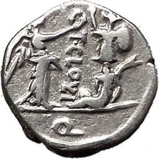 Roman Republic 98BC Jupiter Victory Trophy Ancient Quinarius Silver Coin i55501